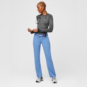 Figs Livingston scrub pant, size small ceil blue